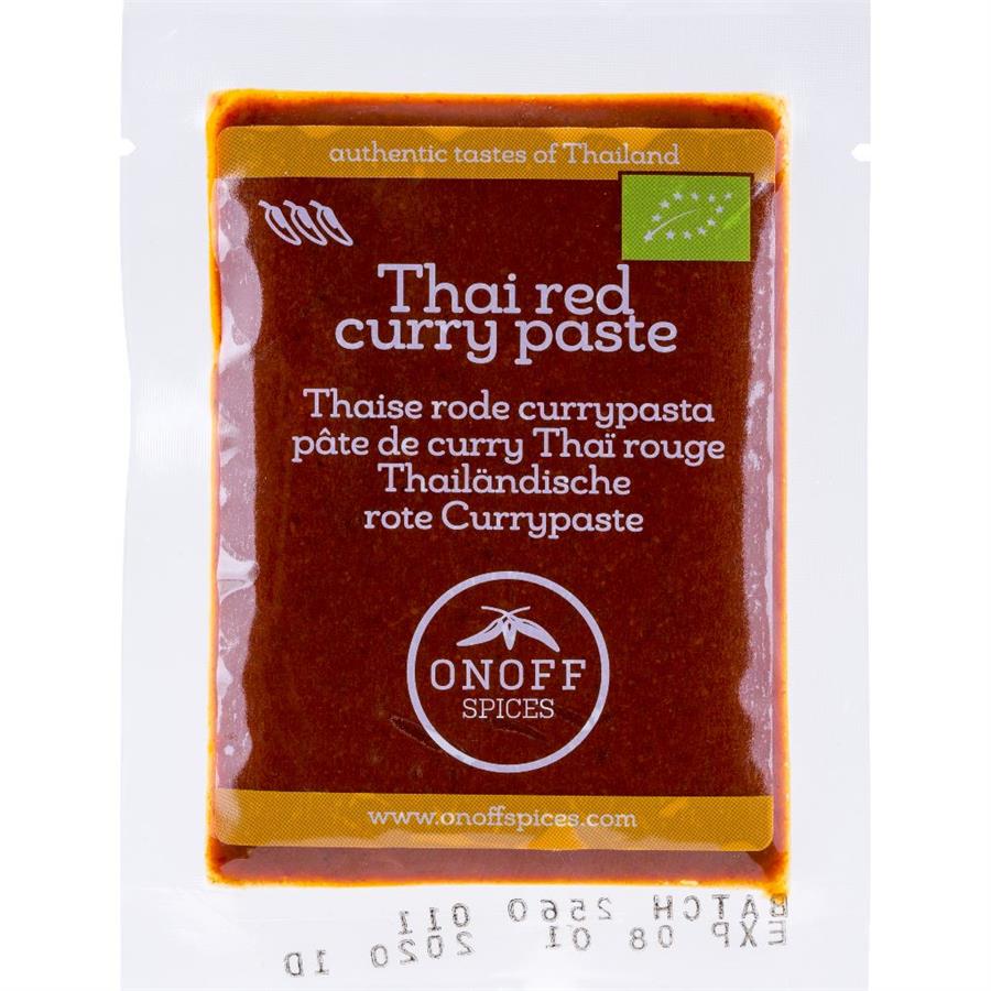Pâte de curry rouge bio 120gr
